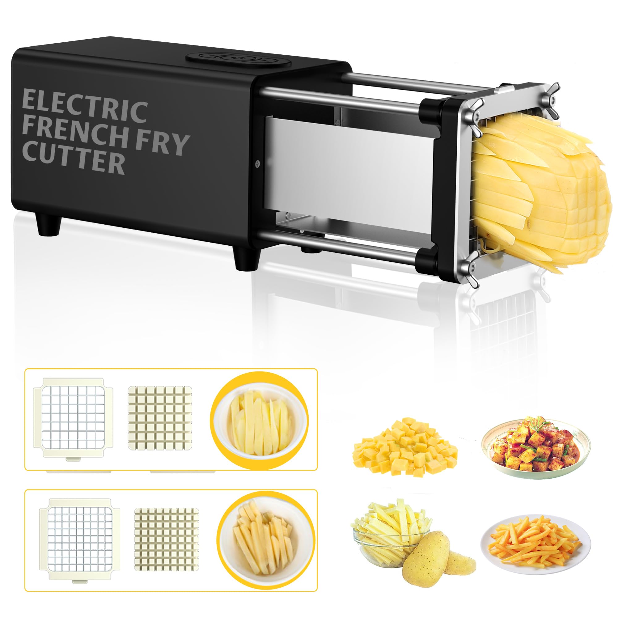 YOTAN Electric French Fry Cutter Black