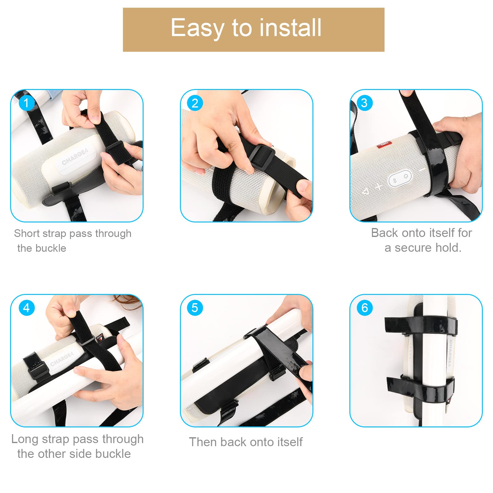 Support Vélo Pour Enceinte JBL CLIP 5/4 – Noir, Solide Et Pratique