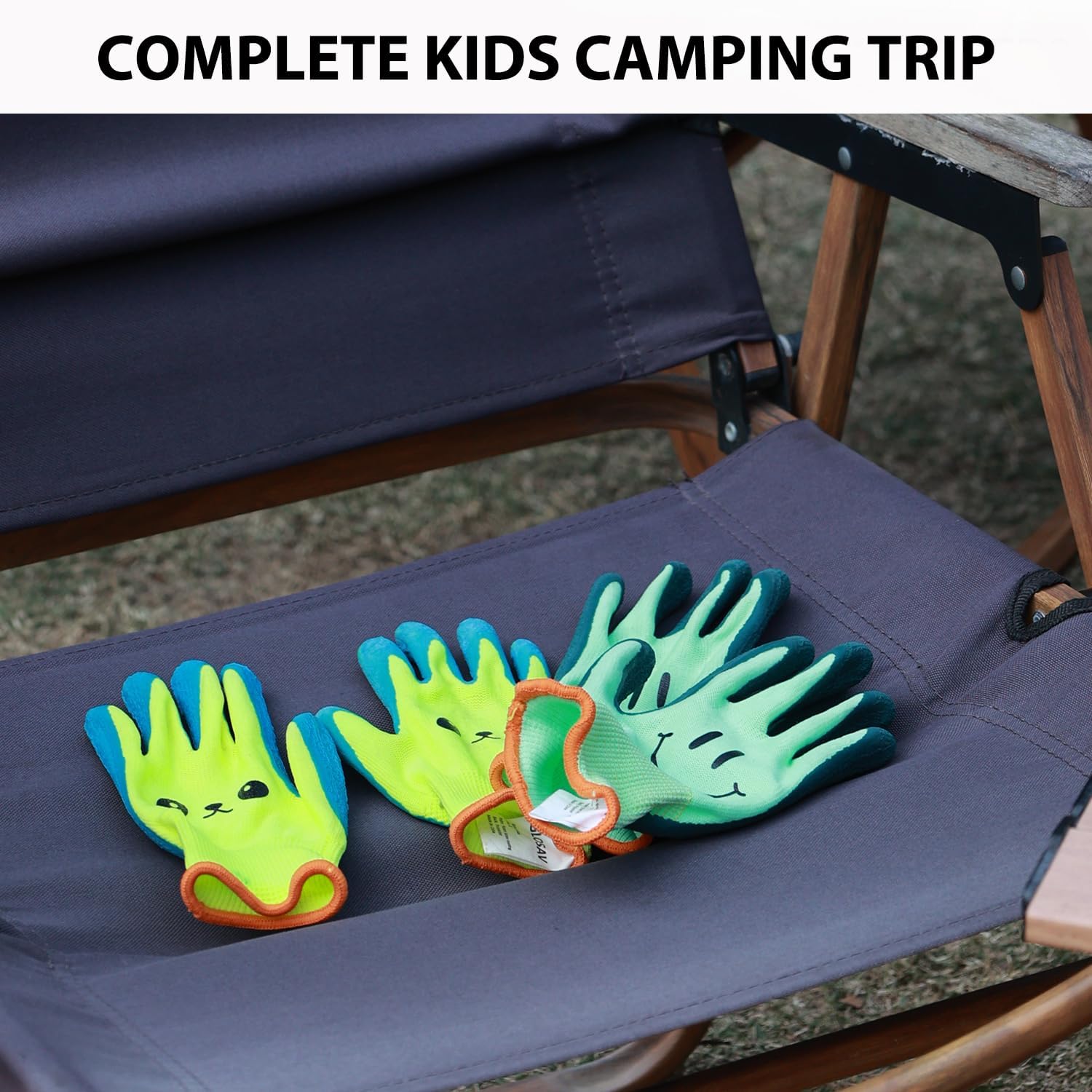 2 Pairs Toddlers Gardening Gloves, Kids Sized Garden Glove for Yard Work, Non Slip, Flexible, Breathable (Size 2 for 2, 3, 4 Year Old Children) - Image 5