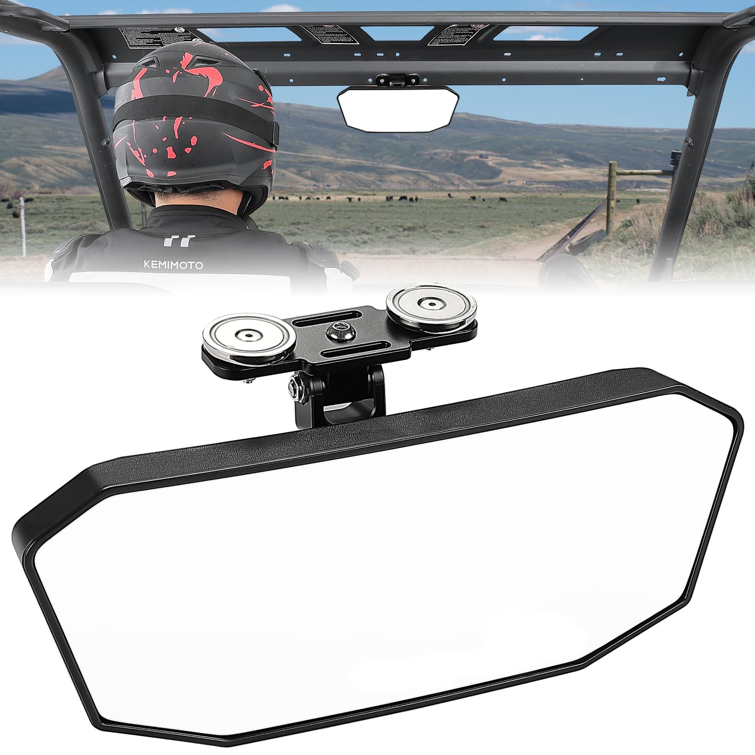 KEMIMOTO Magnetic Rear View Mirror