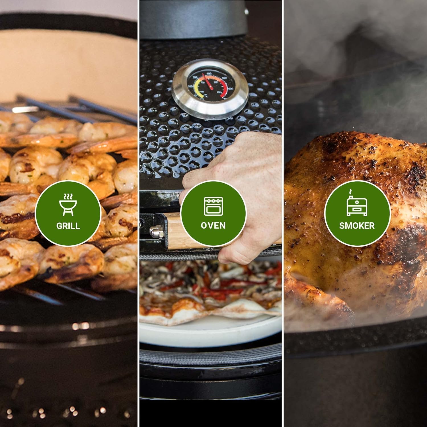 KAMADO BONO KITCHENWARE BONO ZALGIRIS 55CM, Grün