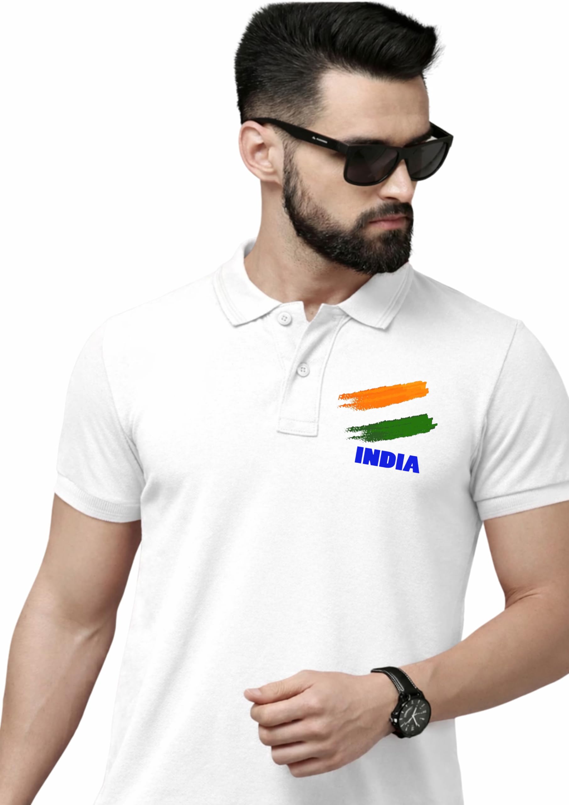 Men’s Premium Polyester Polo Neck T-Shirt | Quick Dry | Breathable Sports & Casual Wear with Indian Brand-picture-21