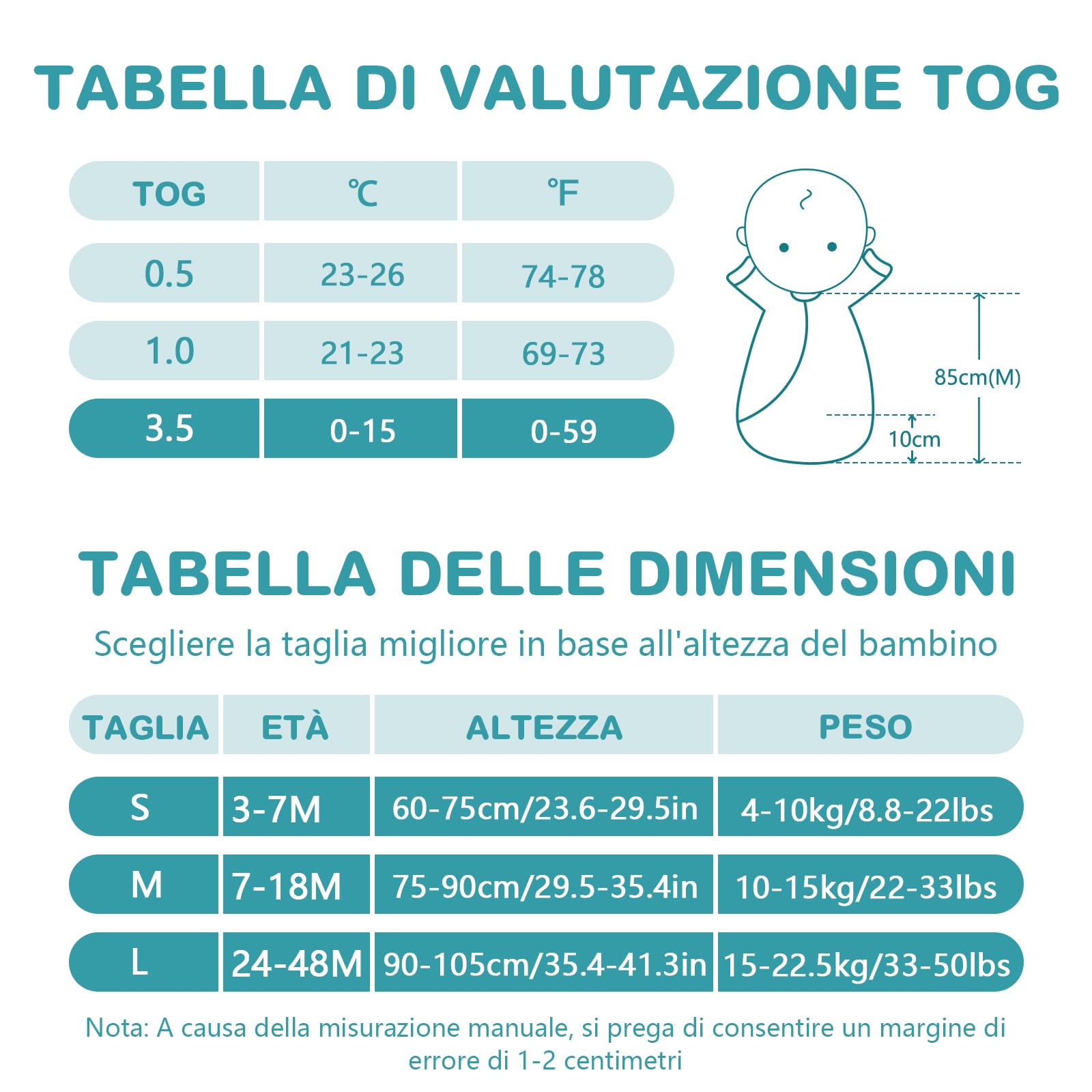 MIKAFEN Sacco a pelo invernale per bambini Sacco a pelo per bambini 3,5 Tog Sacco a pelo in puro cotone Varie dimensioni dalla nascita ai 4 anni(Mondo animale,75-90 cm (6-18 mesi))