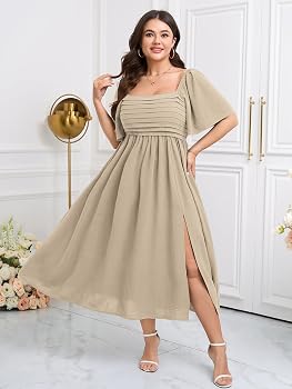 beige dress women Korbela Dress - Beige | Women's Linen Midi Dress