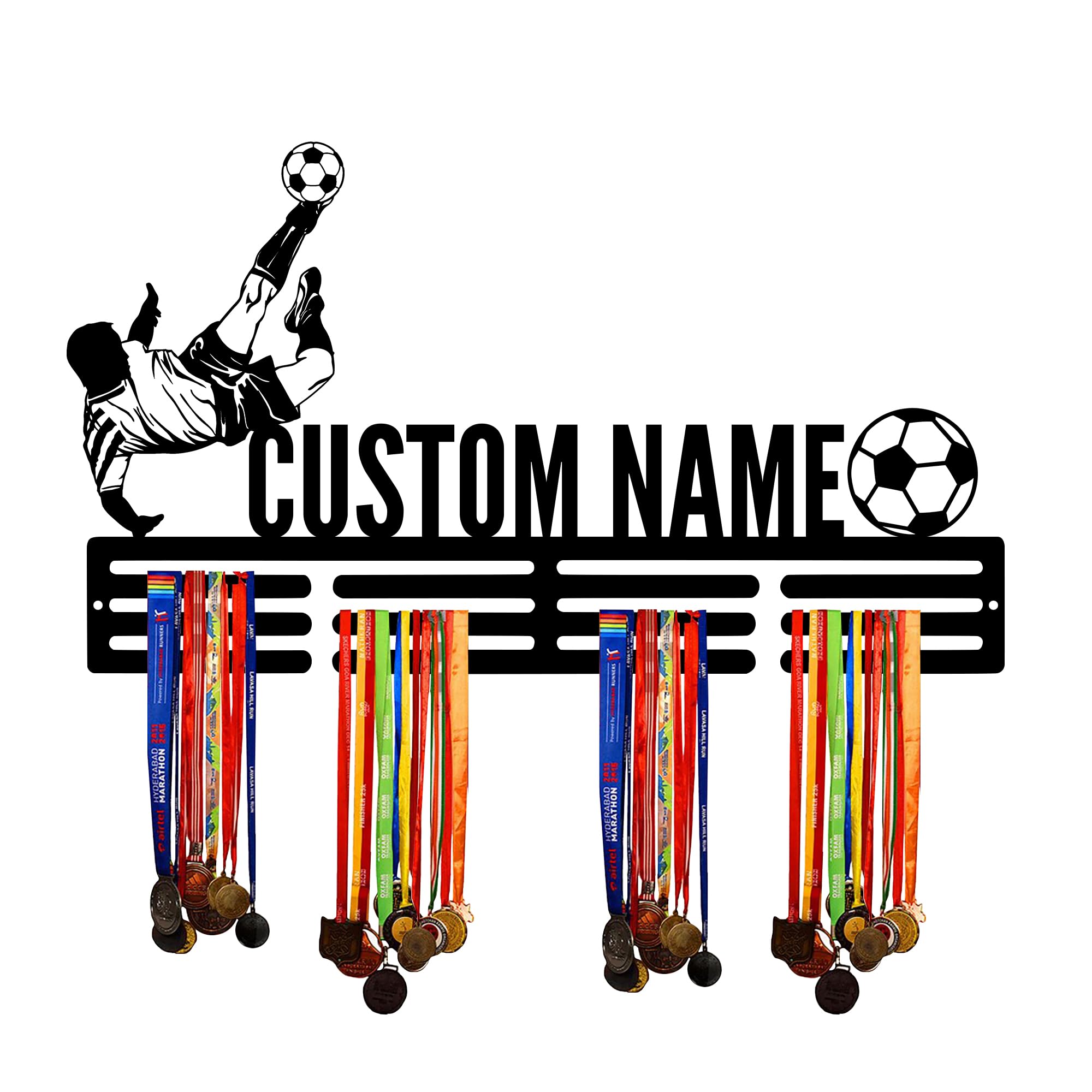 Porta Medaglie Taekwondo SUPERDANT - Display Per Premi Sportivi, 40x15cm, Nero - Foto 8