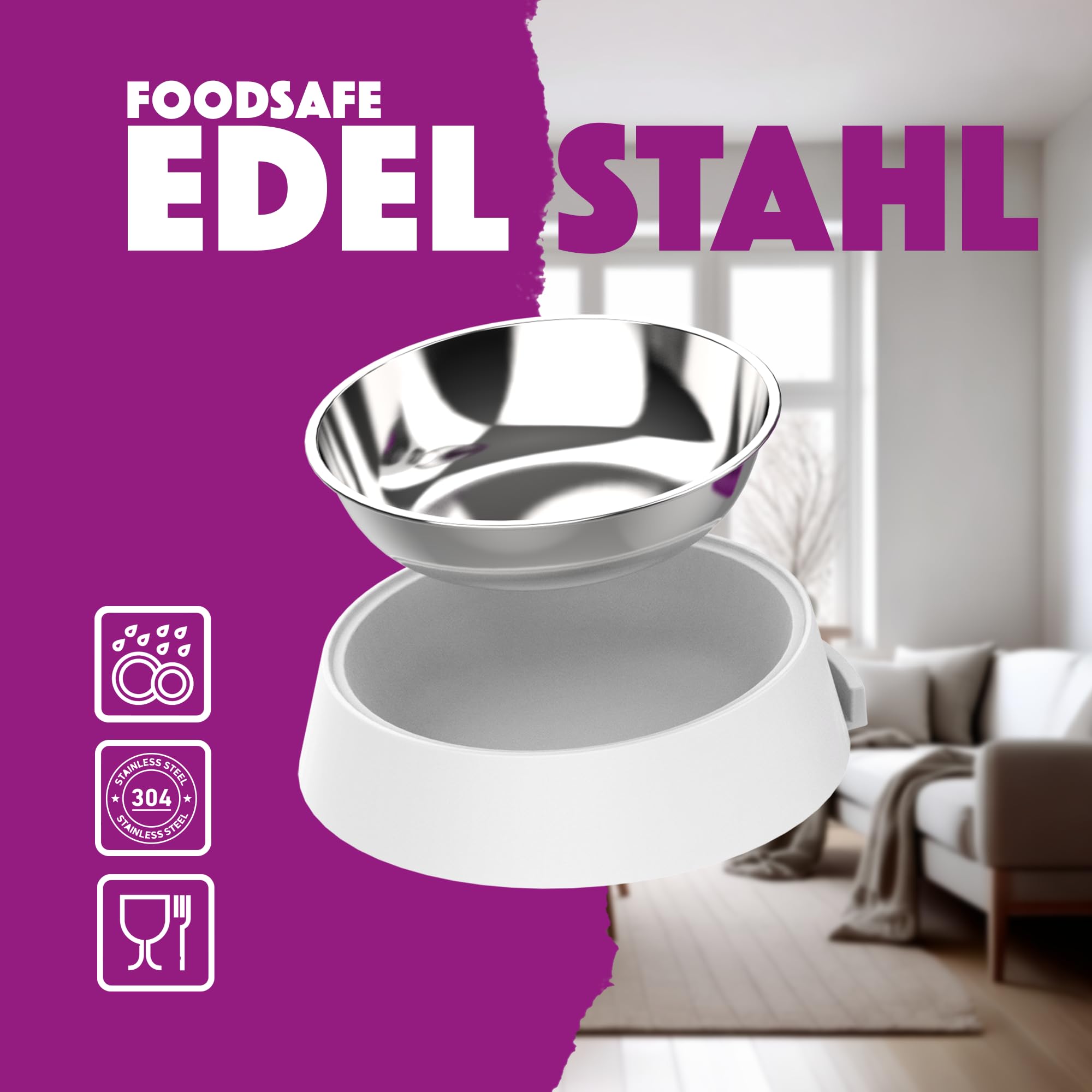 Petrebels Futterautomat Katze, Programmierbar, Mit Sprachaufnahme, 4 Liter, Touchscreen, Food-Express 515 Schwarz