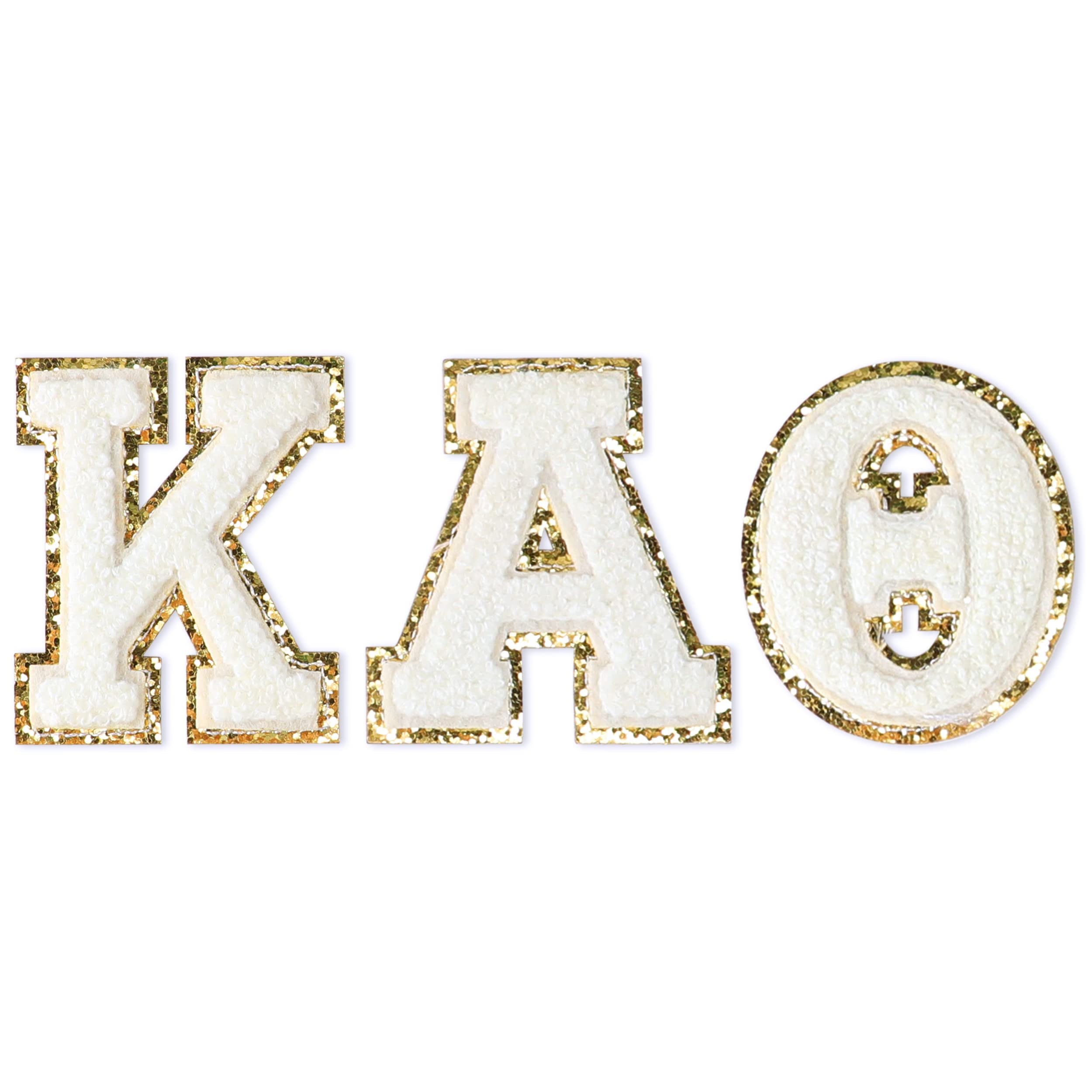 Écussons en chenille Kappa Alpha Theta pour personnaliser vos vestes et ordinateurs portables
