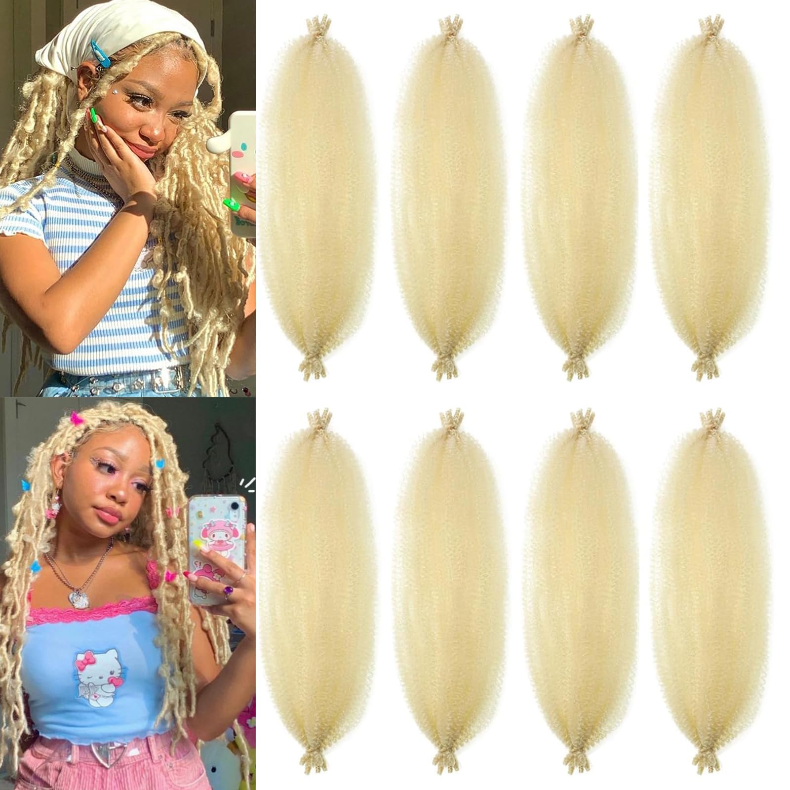 Amazon.com : 613 Blonde Marley Twist Hair Wrapping Hair for Soft