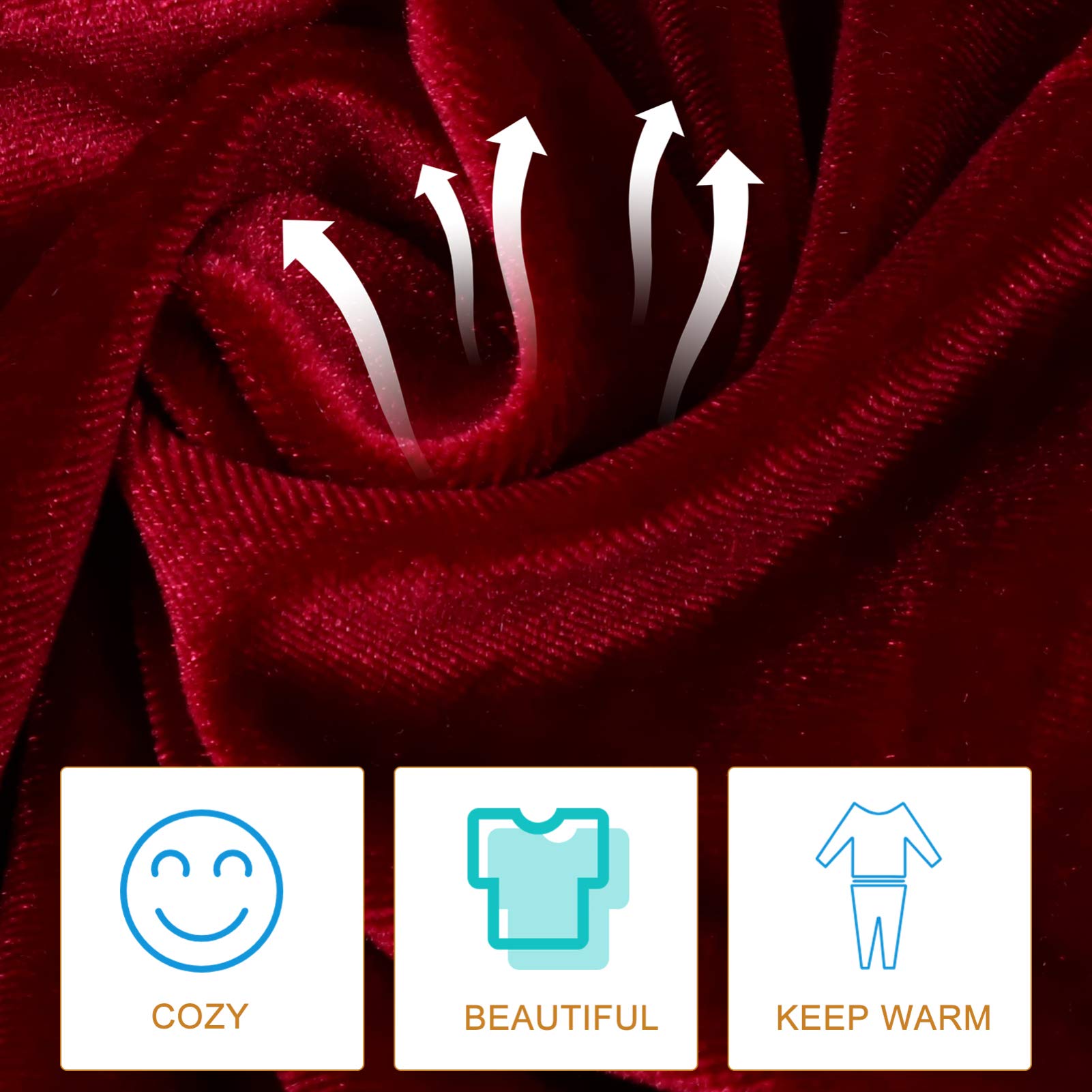 SOIMISS Conjunto de Pijama de Mujer para Invierno, Ropa de Dormir Cálida y Cómoda de Poliéster y Spandex, Manga Larga Adecuado para Temporadas Frías