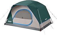 Coleman Skydome 2-Person Tent: 5-Min Setup, 20% More Headroom, WeatherTec Rainfly & Carry Bag for Camping