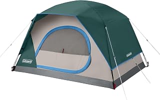 Coleman Skydome 2-Person Tent: 5-Min Setup, 20% More Headroom, WeatherTec Rainfly & Carry Bag for Camping
