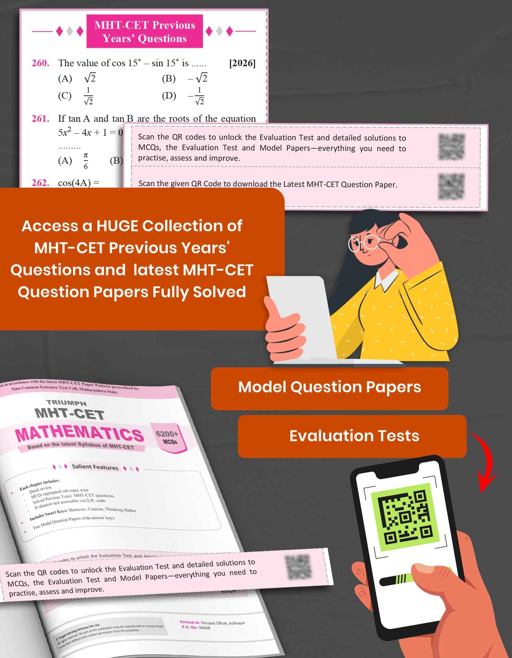 MHT-CET Triumph Maths for 2027 Exam | Chapter Lens, 6200+ MCQs Chapterwise & Topicwise , PYQs, Model Question Papers | Based on 11th & 12th Maharashtra Board Syllabus 3