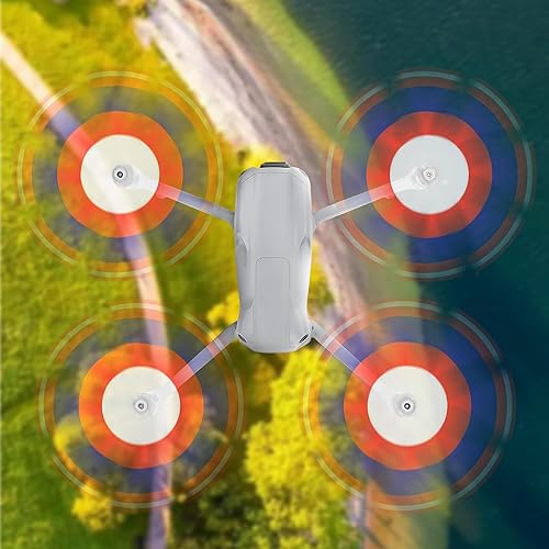 Miniatura 4 de Hélices para DJI Air 3 Drone, 8747F Reducción de ruido silenciosa Hélice de liberación rápida Air 3 Hoja de repuesto de colores 2 pares (tricolor)