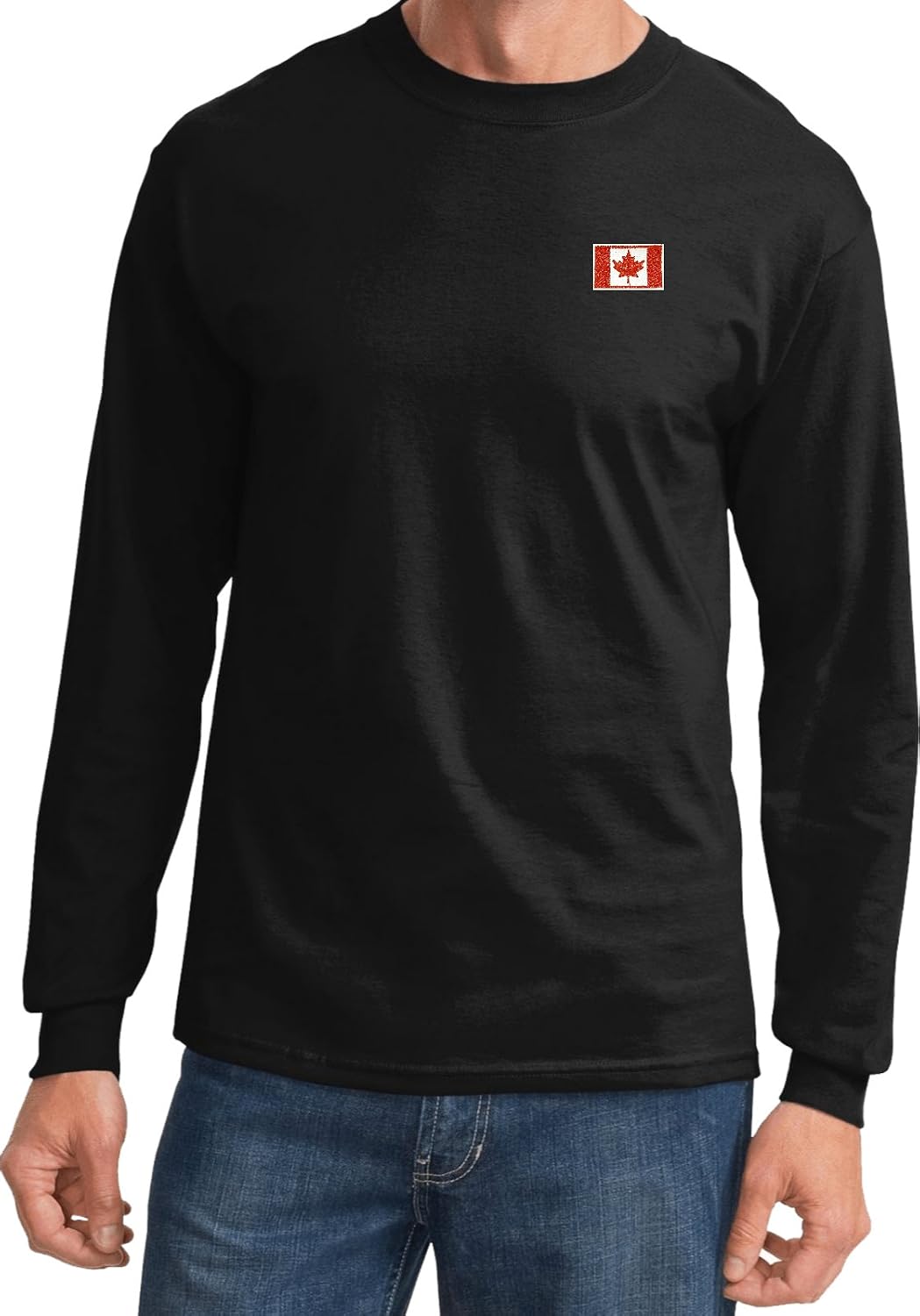 Buy Cool Shirts Canada Flag Patch Pocket Print Long Sleeve
