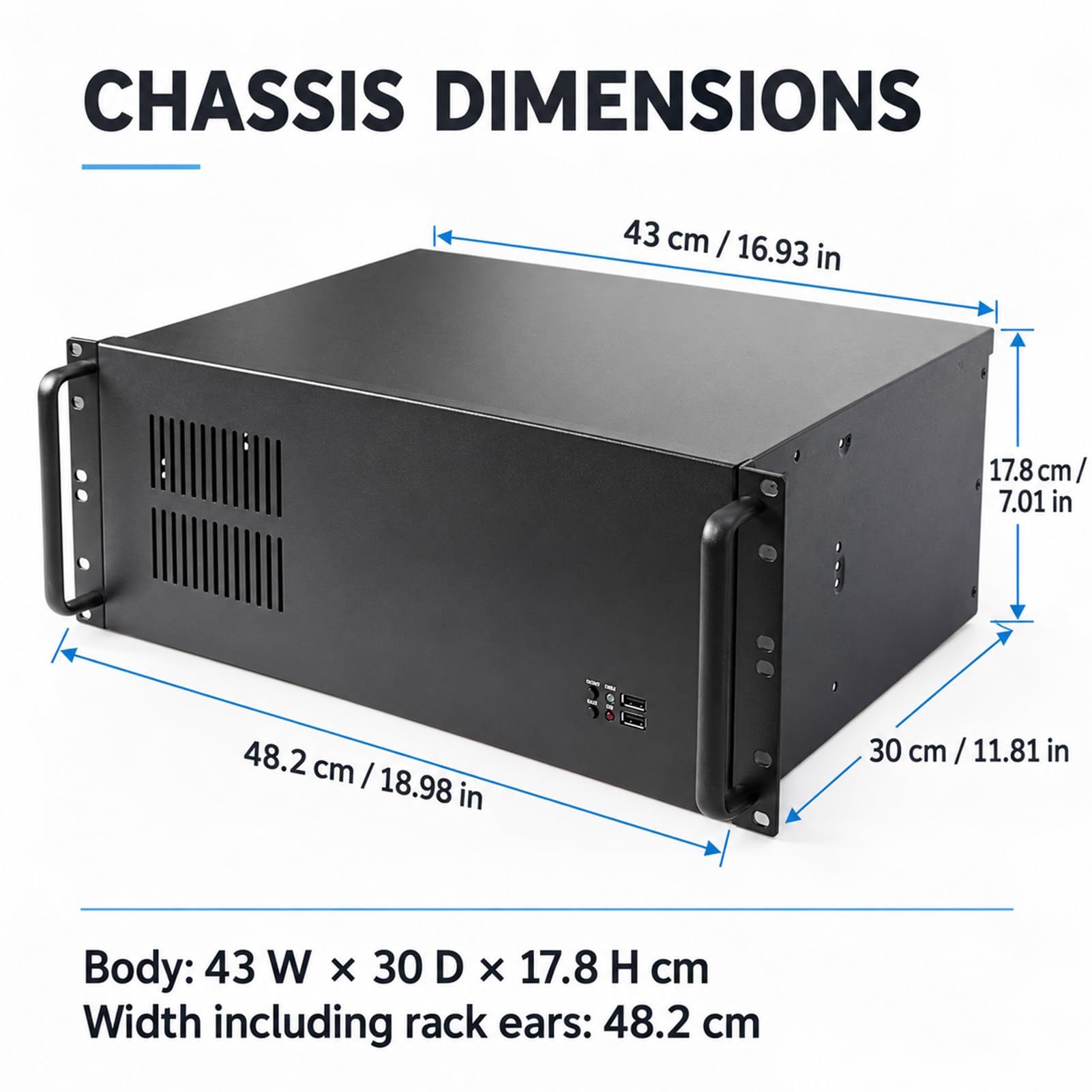Chasis para Servidor de Montaje en Rack de 4U
