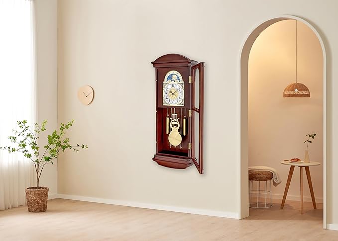 Bulova Reloj de Pared Regulador Litchfield C4332 Madera Cereza miniatura 8