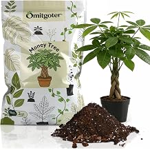 All-Natural Money Tree Soil & Indoor Potting Mix 1QT- Drainage-Enhanced Plant Soil for Healthy Indoor Plants