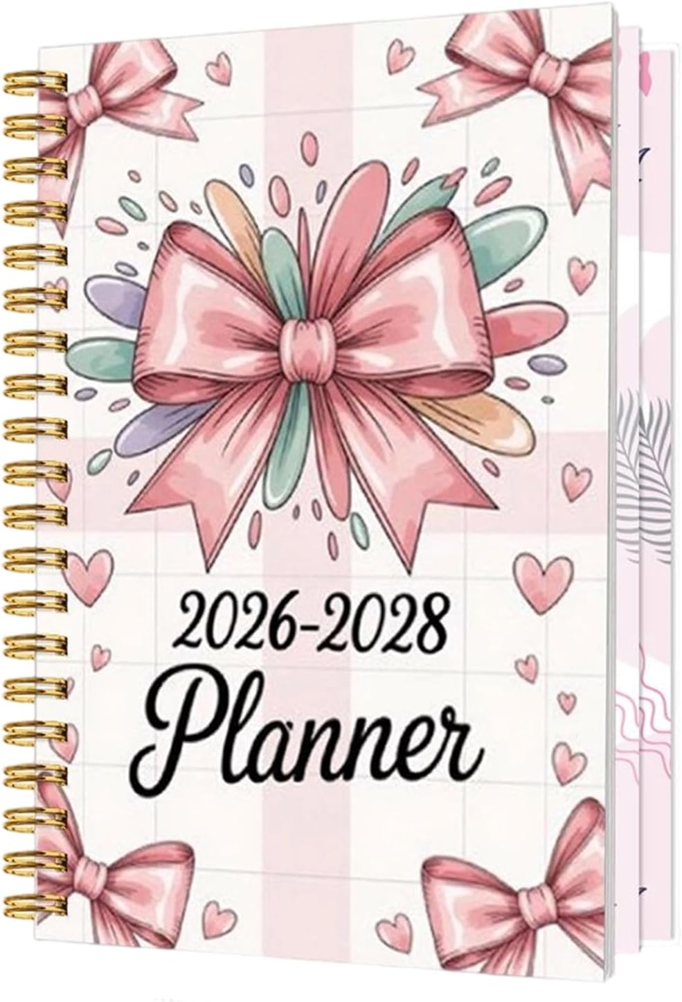 Planner 2026-2028 - Spiral Bound Daily Notebook - January 2026-December 2028 Calendar Planner Book | for Home Office School Appointment Schedule Planning Women New Year