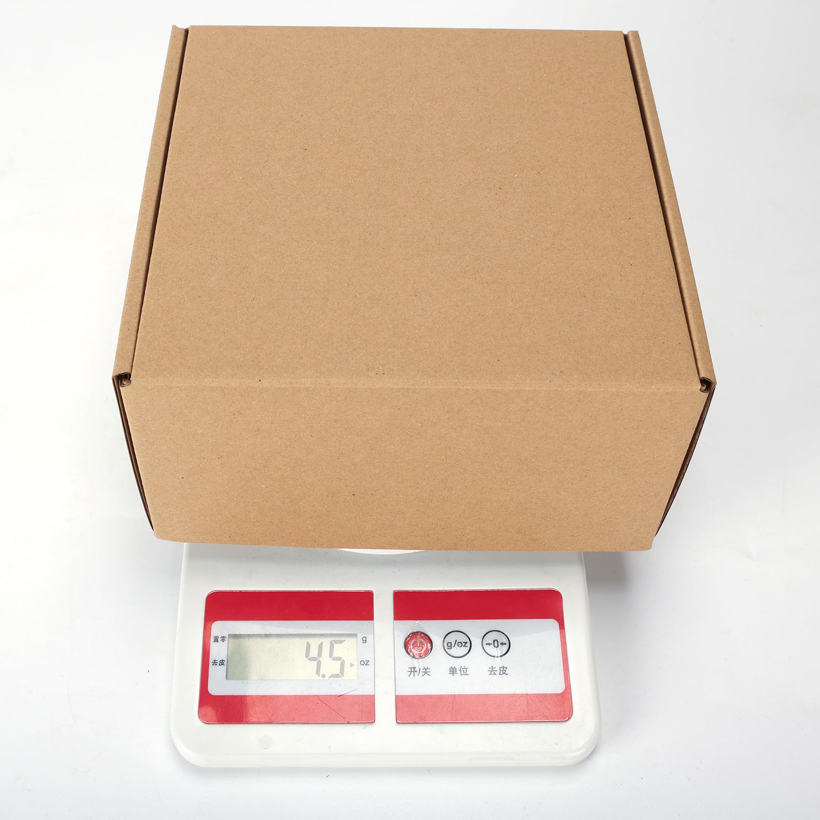8x8x4 Versandkartons 6er Set, kleine Pappkartons zum Verpacken, braune Versandkartons für Kleinunternehmen