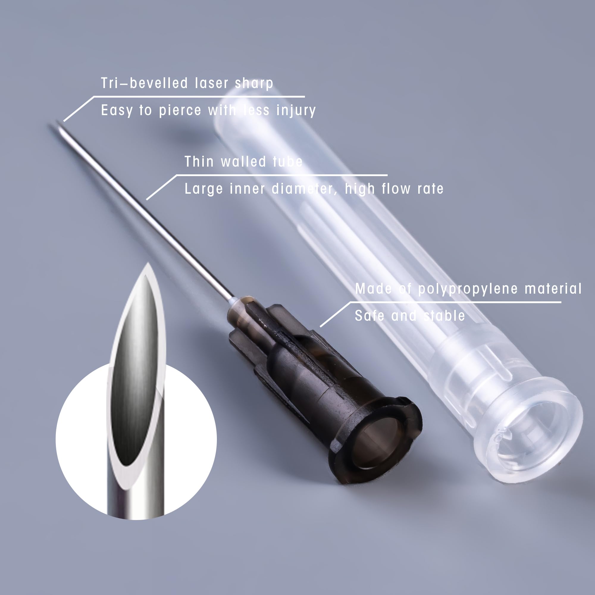 BREATH×Needles Amazon.com: JIBENGAO 22 Gauge Needle (22g 38mm), 100Pcs