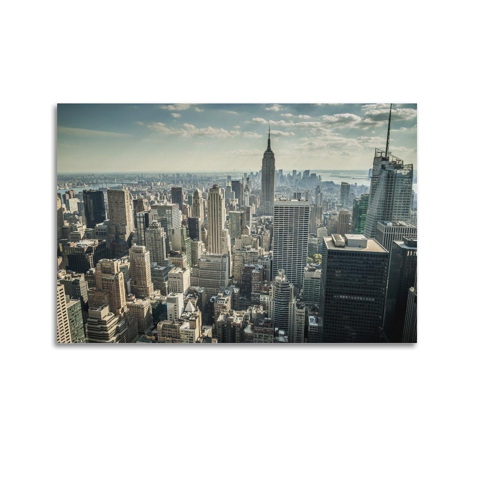 FYRCO City Tourism Poster Empire State Dacha, New York Decorative Painting Canvas Poster 16x24inch(40x60cm)