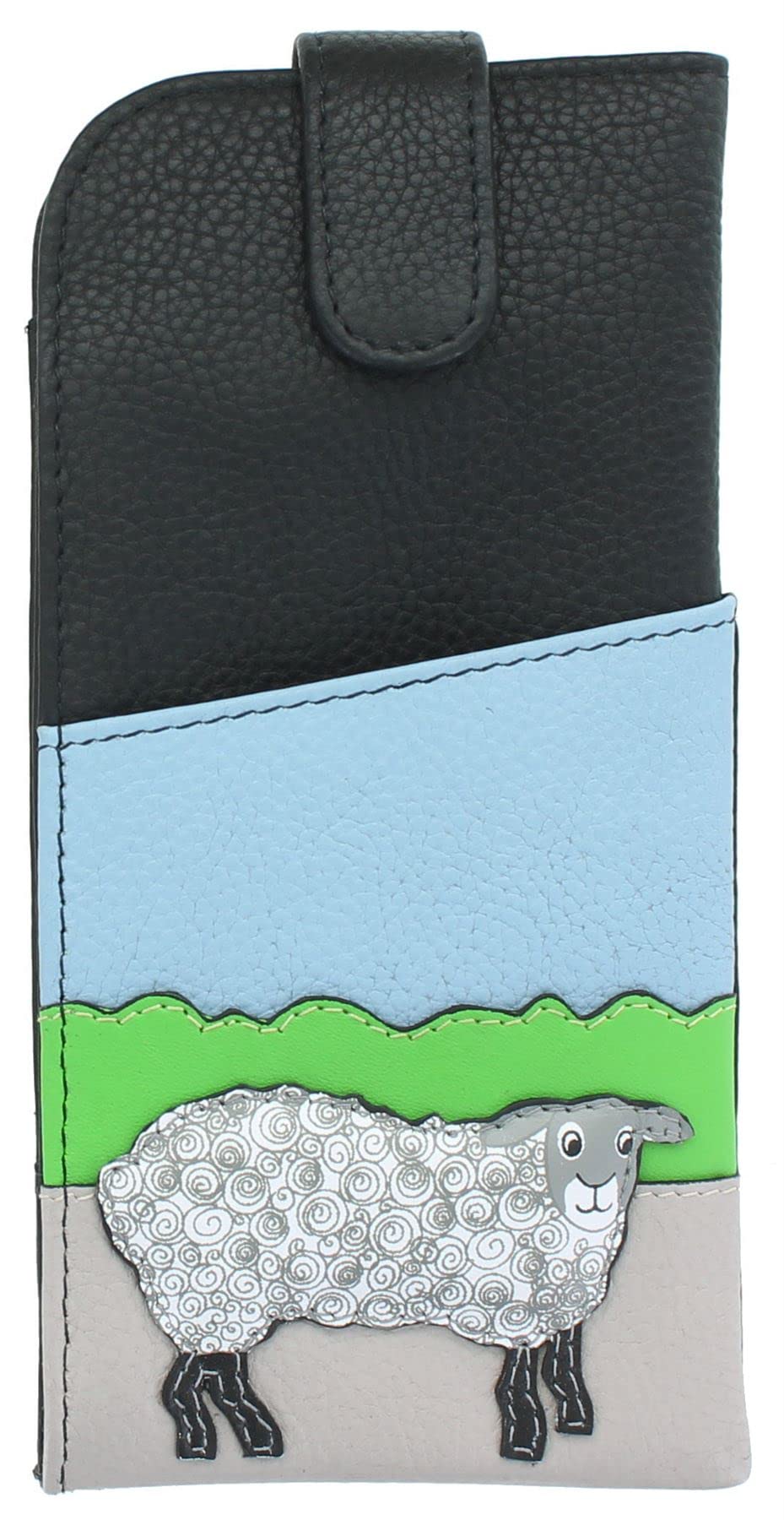 Mala Leather Woolpack Collection Soft Slim Leather Glasses Case 5179_59
