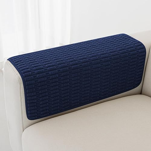 Miniatura 19 de Foxdecor Juego de 2 fundas antideslizantes para reposabrazos de sillón, fundas para reposabrazos de sillón, fundas para reposabrazos de sofá, fundas