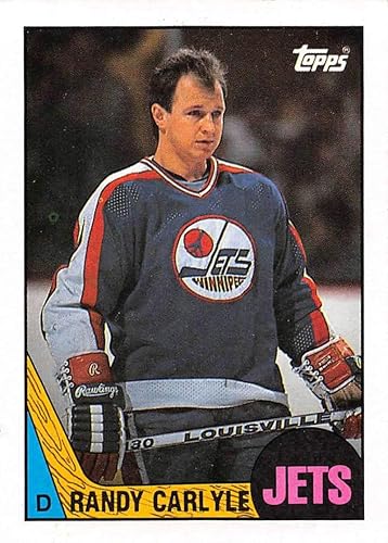 1987-88 Topps Hockey Card #9 Randy Carlyle Winnipeg Jets Official NHL Trading Card