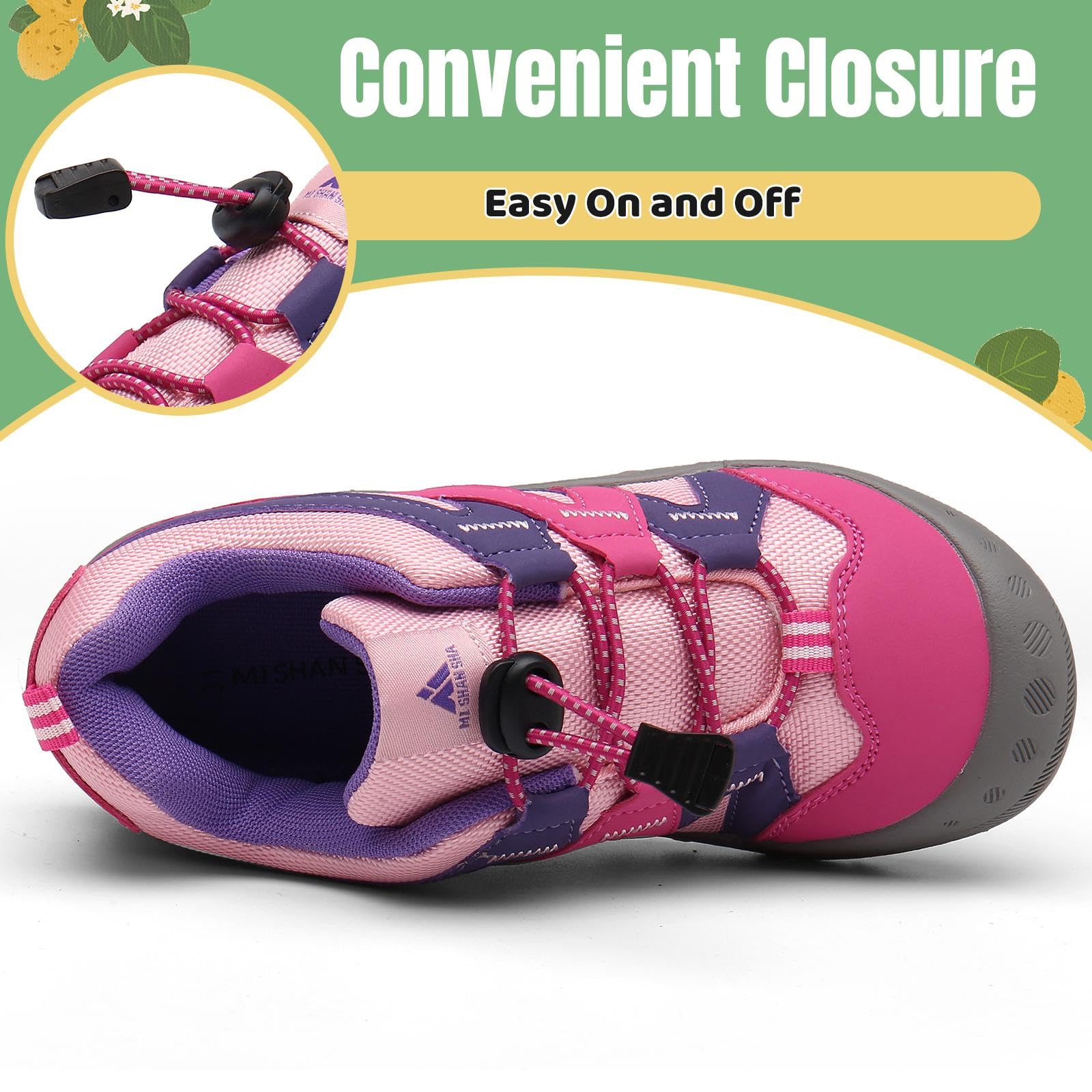 Mishansha Unisex Zapatos de Senderismo Niños Zpatillas para Correr Antideslizante Transpirable Niñas Calzado Deportivo, Tallas 24-38 EU