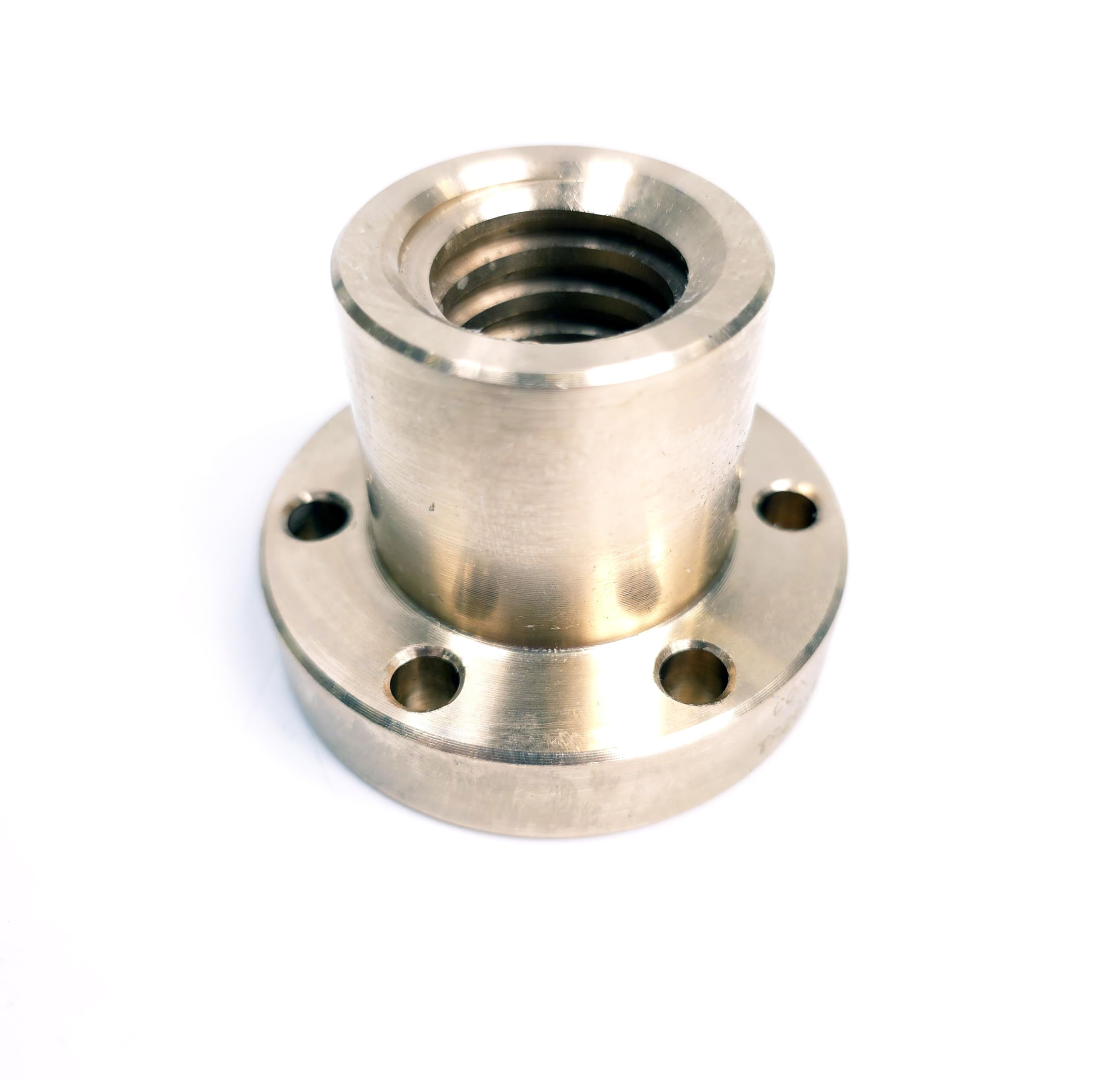 Flanschmutter Links Tr 26x5 Bronze Trapezgewindemutter Marka Ozdowski hochwertige Bronzemutter für Spindelantriebe, Präzisionstechnik