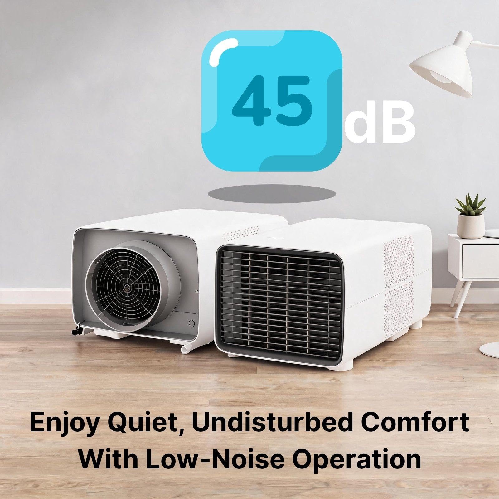Aire Acondicionado Portátil Doble Tubo de 2700 BTU para Viaje | 3 en 1 con Bajo Ruido. Enfriamiento Rápido para Interior, Exterior, Tiendas, RV, Camión, Coche, Almacén y Mascotas