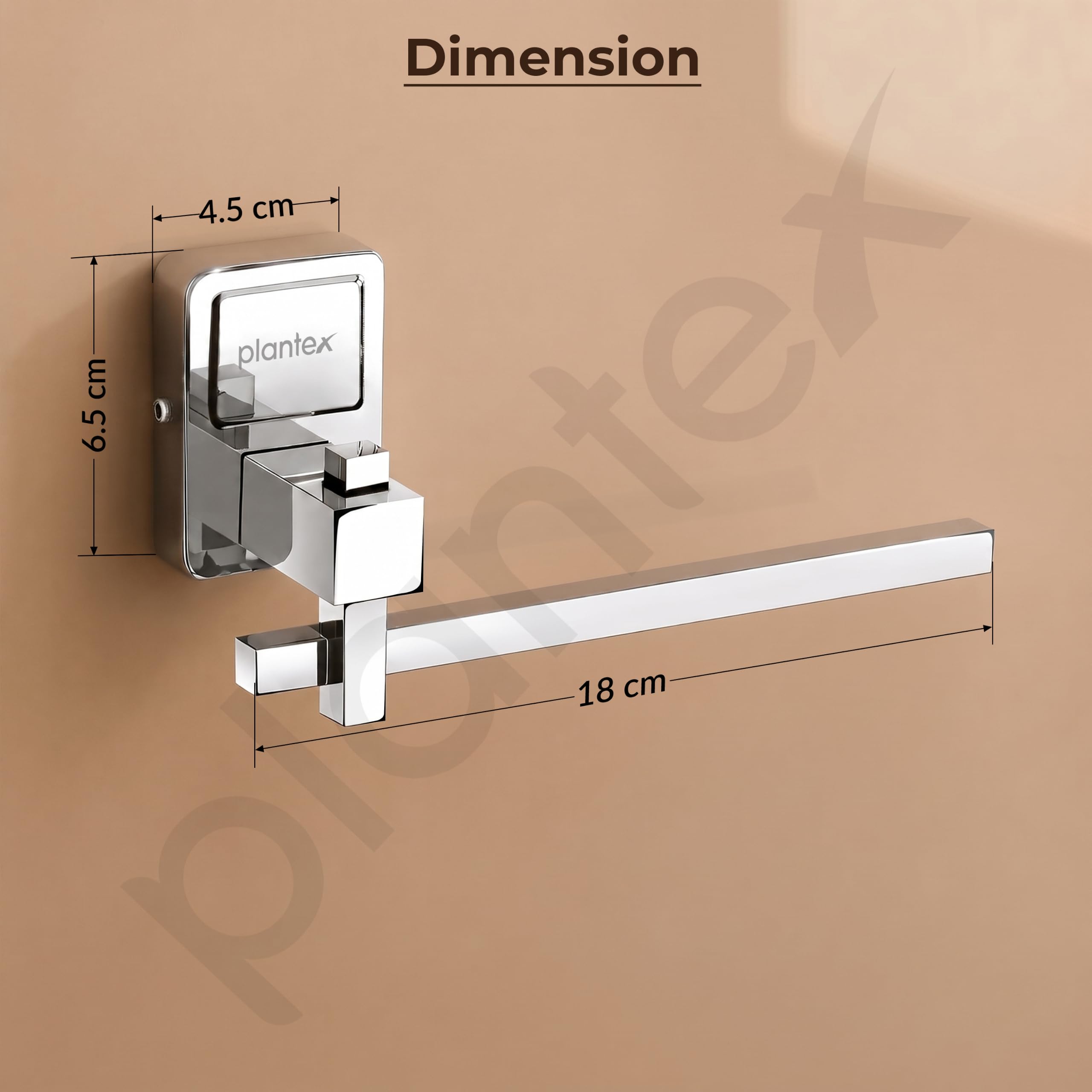 Plantex Darcy Stainless Steel Napkin Holder - Chrome Finish -4
