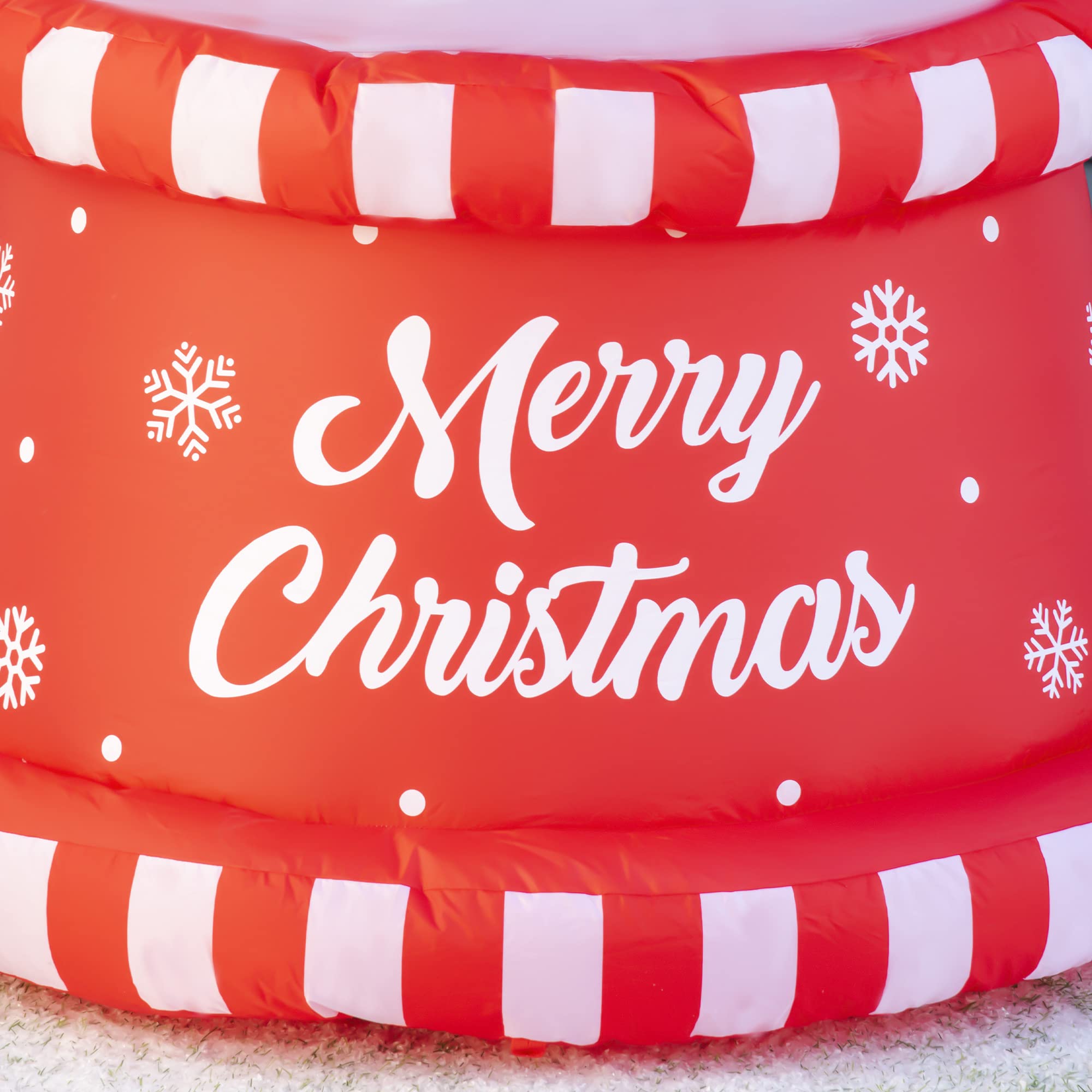 Outsunny 8ft Christmas Inflatables Outdoor Decorations Snowman with