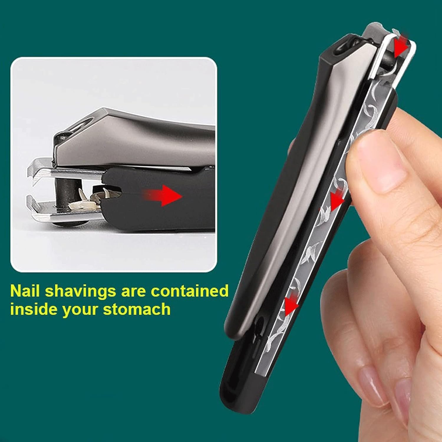 Ingrown Toenail Anti-Splash Nail Scissors Stainless Steel Nail Clippers Without Hurting The Skin Professional Nail Trimmers Tool (Color : 04)