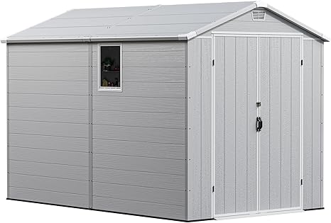 Greesum 6x10FT Plastic Outdoor Storage Shed Greesum 6x10FT Plastic Outdoor Storage Shed