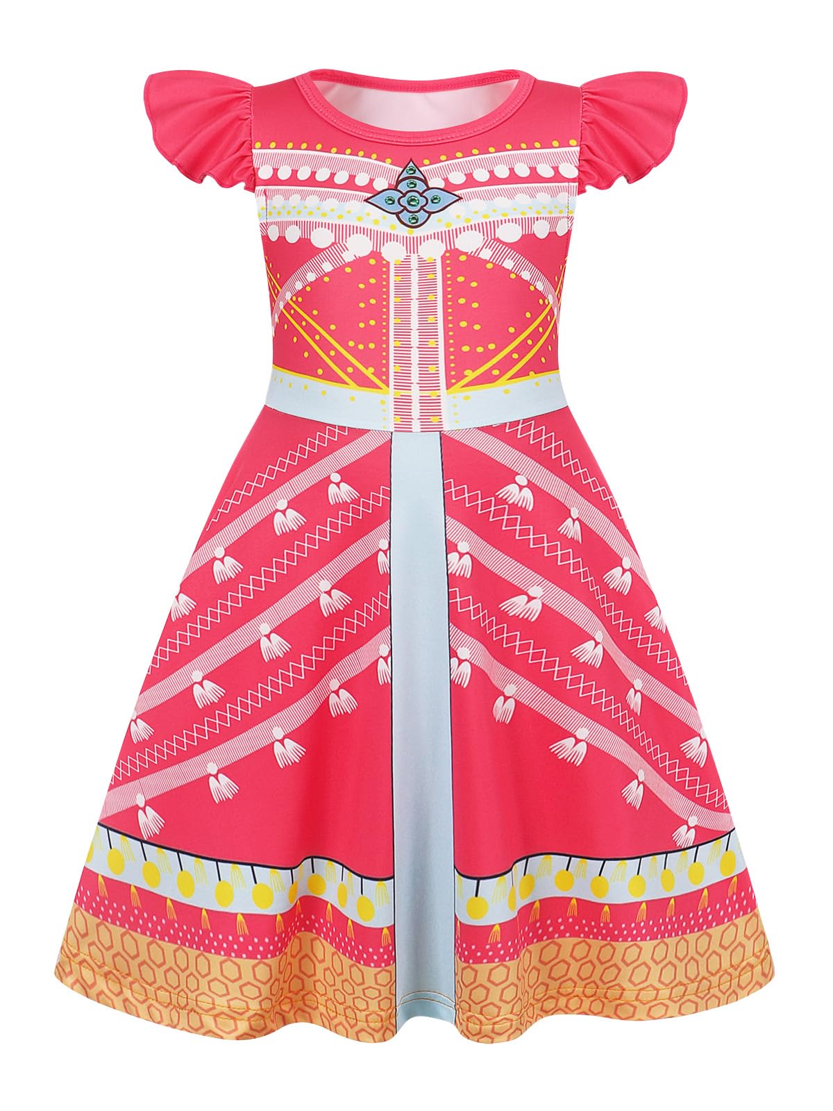 AmzBarley Princess Costume for Girls Halloween Outfit Kids Dress Up Clothes Age 1-10 Years Birthday Party Gifts — view 19