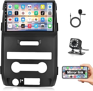Android Car Stereo for Ford F150 2009-2012 with GPS Navigation 9 Inch Touch Screen Car Radio with Bluetooth FM Radio WiFi Mirror Link Head Unit with Backup Camera