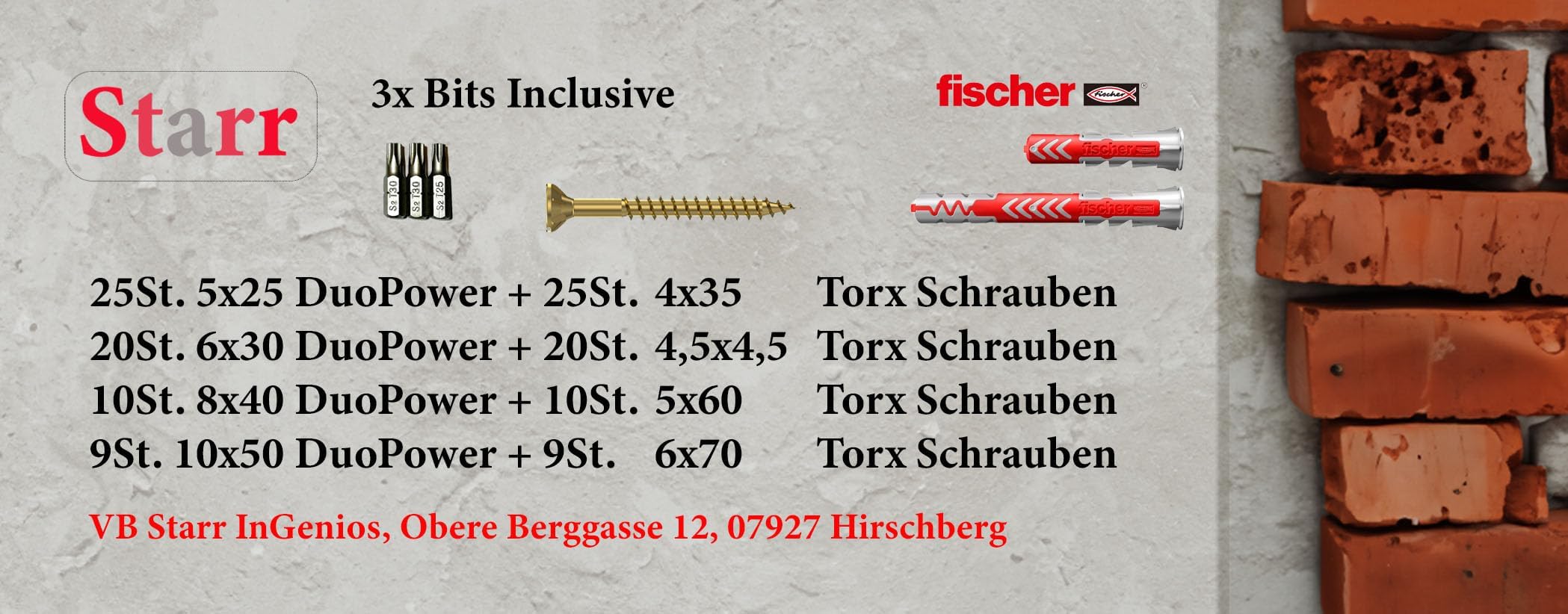 Fischer Plug SX 5 x 25 mm 100 Stuks - PVCvoordeel