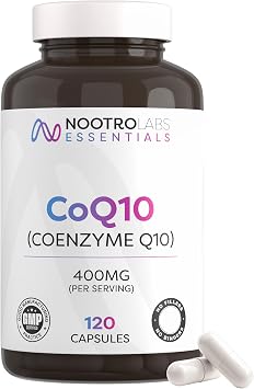 CoQ10 Supplement with Magnesium & B Vitamins, 400mg Ubiquinone CoEnzyme Q10 | High Strength Capsules for Energy, Cardiovascular Function & Daily Vitality Support, 60 Servings, 2 Month Supply