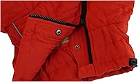 Vista 7 de Abrigo cálido para perro, chaleco de doble capa para perro, 4 patas cubiertas, resistente al viento, impermeable, reflectante, naranja, talla 3XL