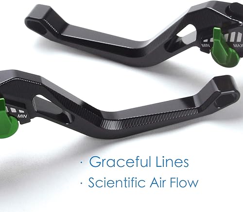 Miniatura 4 de motor-mh Palancas de freno y embrague cortas ajustables compatibles con Kawasaki Z900Z650 2017-2020 1000 2015-2020 Ninja 650RER-6FEX650 2017-2020