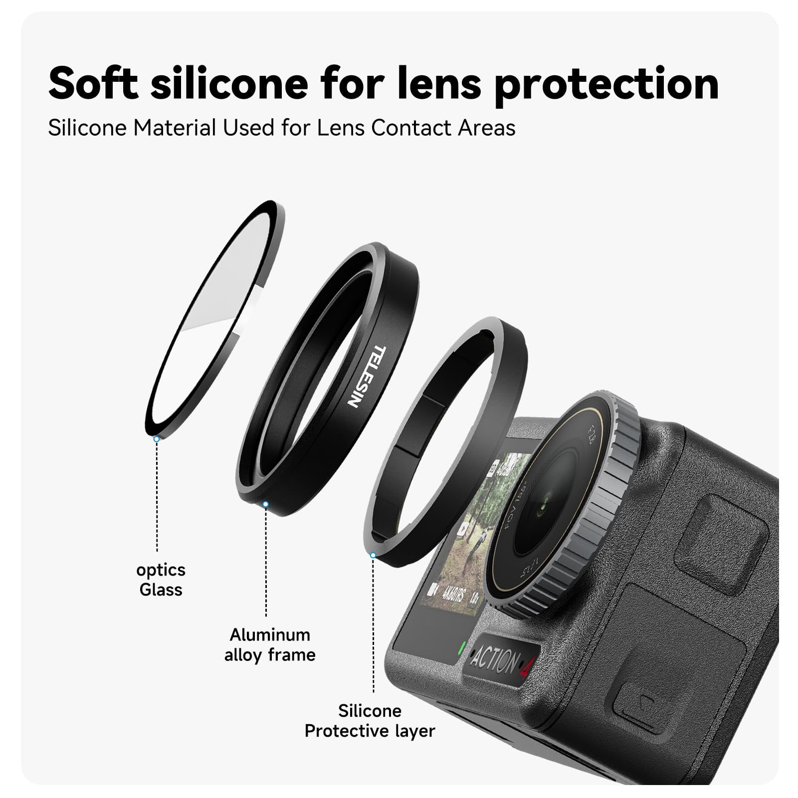 TELESIN CPL ND Filter-Set für DJI Osmo Action 6
