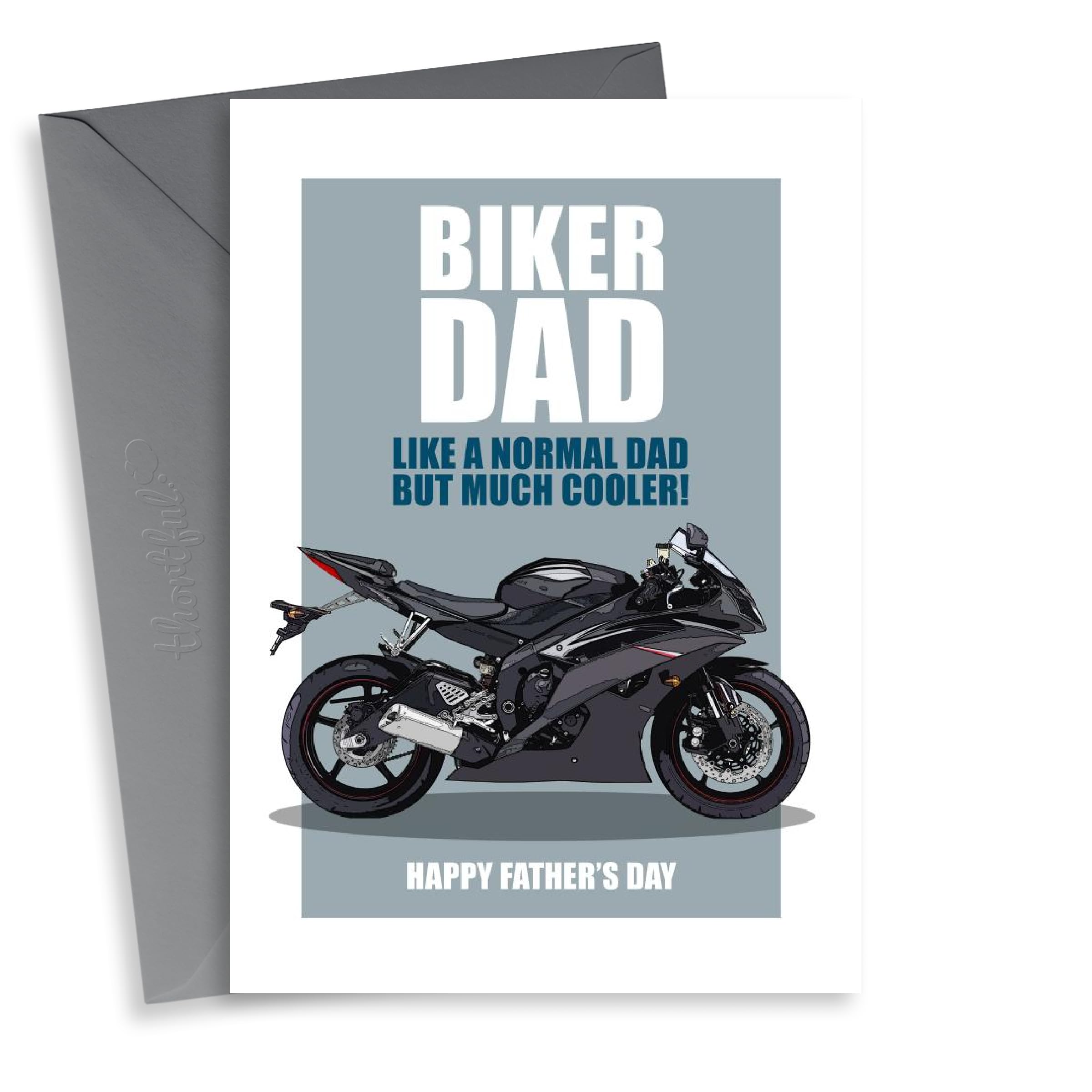 BIKER DAD Motorbike Father's Day Card.