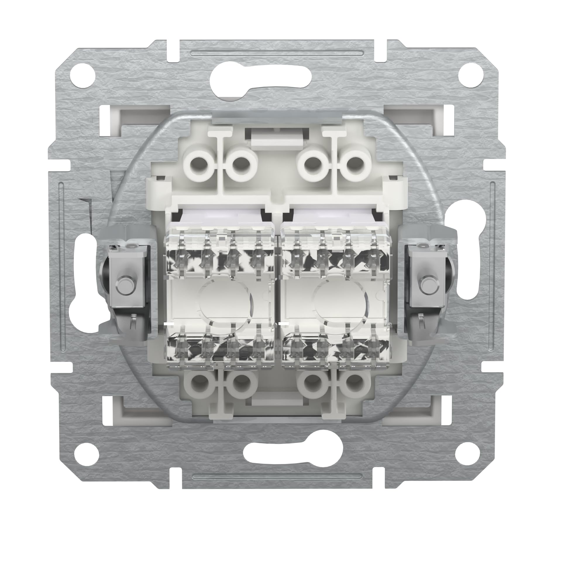 Schneider Electric Asfora EPH4870121D RJ45 Cat.6e - Enchufe de red (2 enchufes, conector de datos, IDC), color blanco