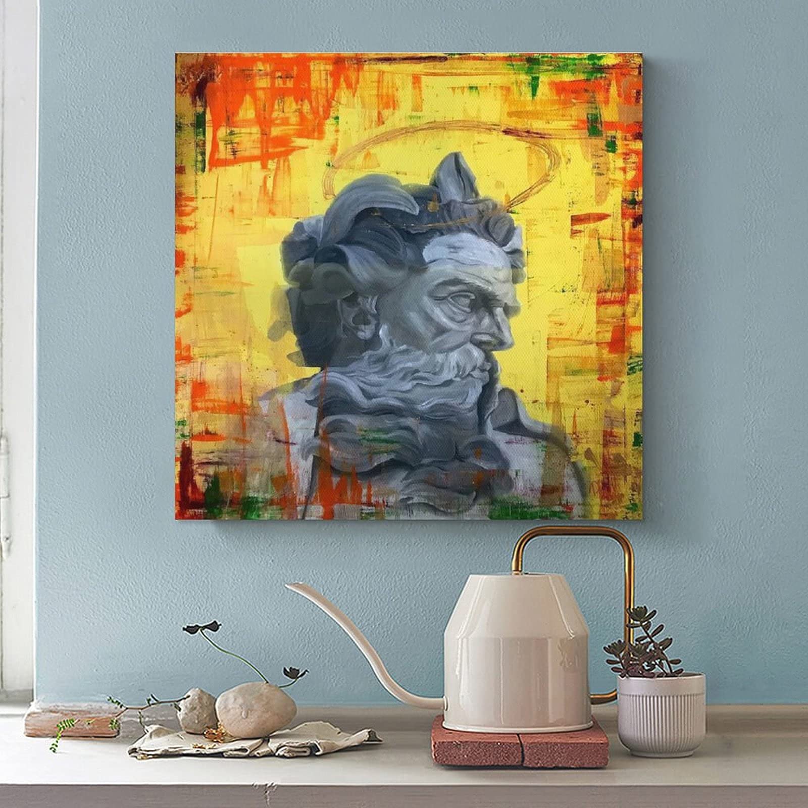 Farby i odcienie mural plakaty do pokoju plakat dekoracyjny obraz płótno sztuka ścienna salon plakaty sypialnia obraz 24 × 24 cale (60 × 60 cm)