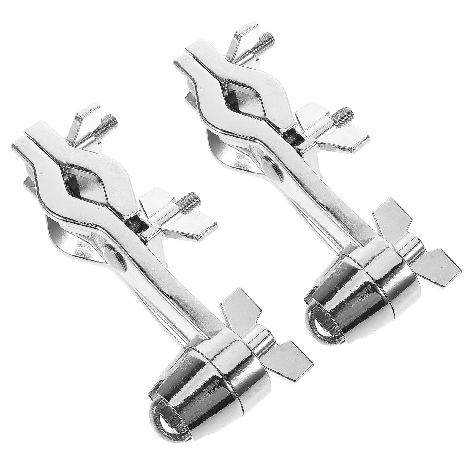 Abaodam Lot de 2 Pinces D’Extension pour Batterie Accessoires pour Rack de Batterie Pied de Caisse Claire de Concert Compatible Fixation Robuste pour Support de Grosse Caisse et Cloche