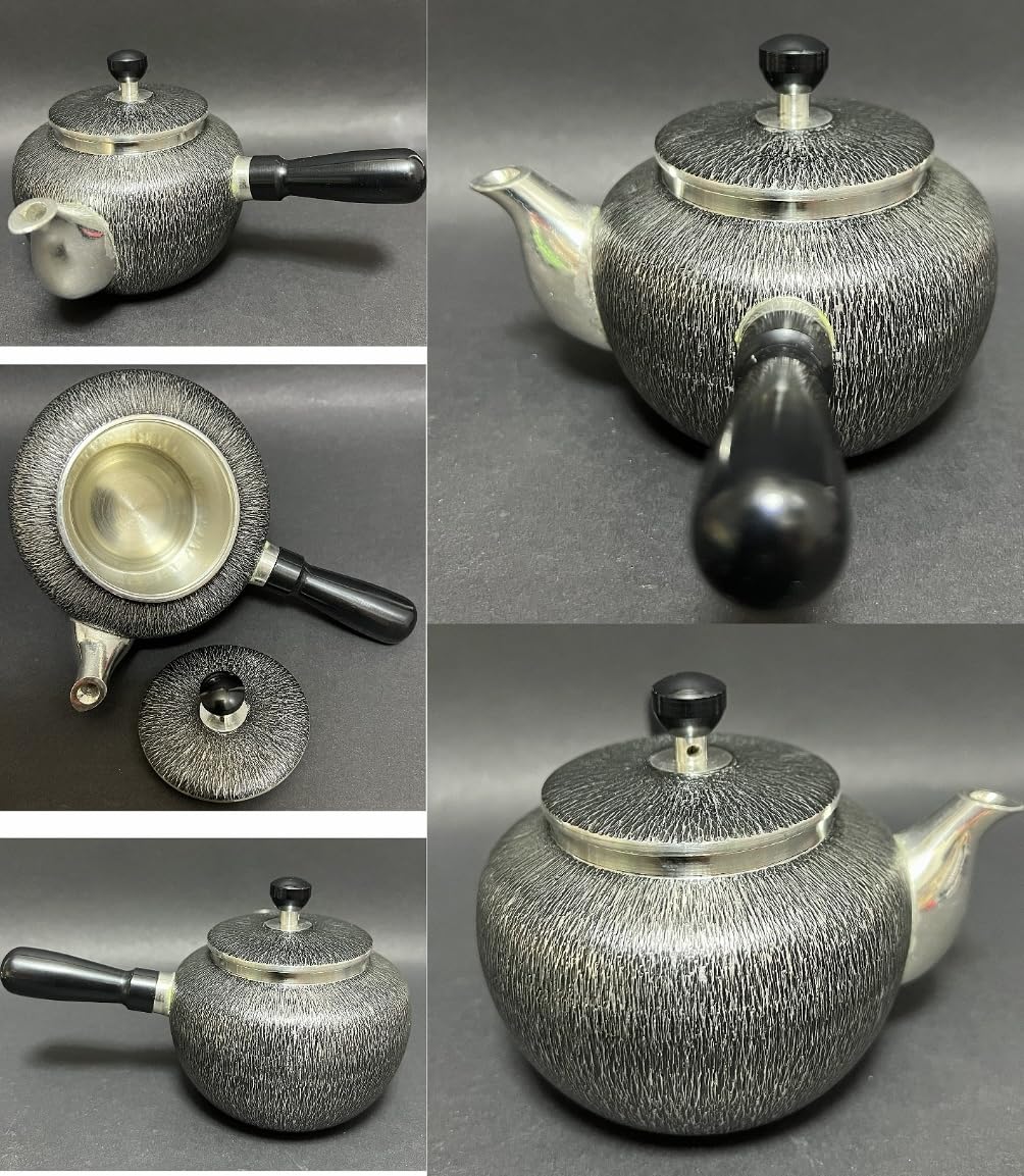 本錫手造り　嵯峨野　錫半造　茶器セット Amazon.co.jp: 茶道具 錫製 錫半刻印 手造り「嵯峨野」茶器揃い