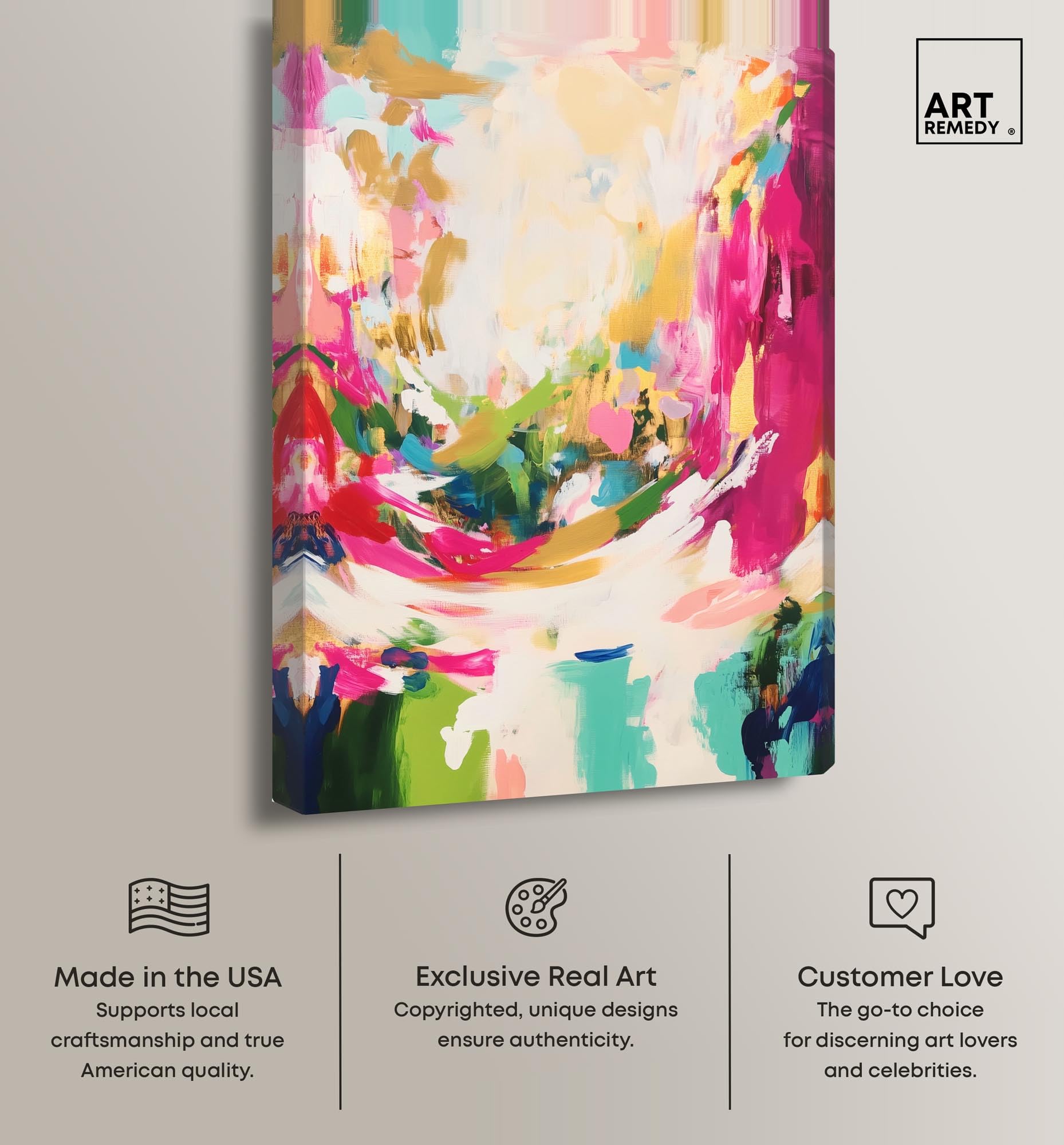 抽象画 大判キャンバスアート Bloom Amazon.co.jp: Art Remedy Deep Bloom I キャンバス カラフル 抽象画