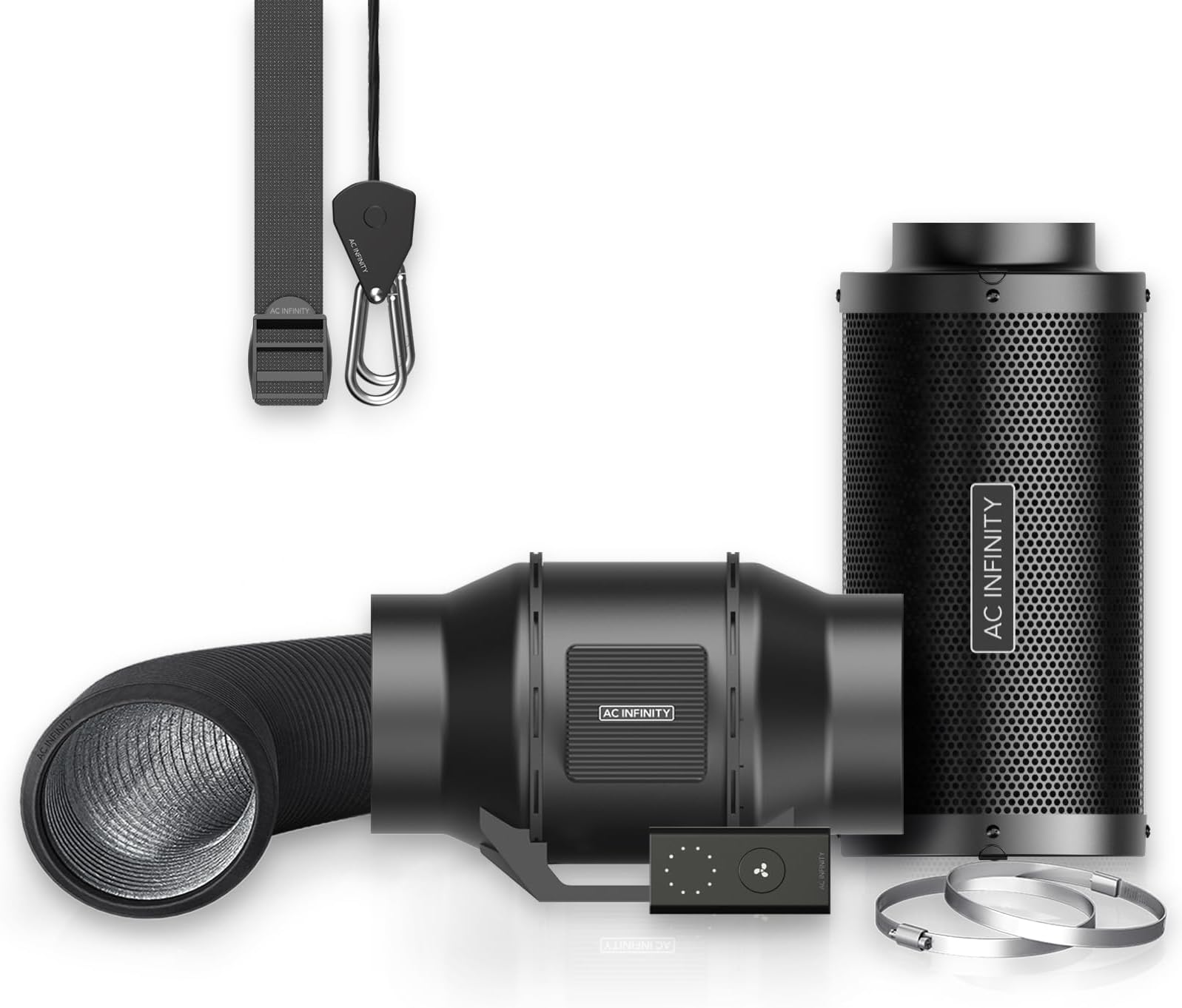 Air Filtration Kit 6”, CLOUDLINE LITE Inline Fan and Carbon Filter Combo, Cooling and Ventilation System for Grow Tents, Hydroponics, Indoor Gardening