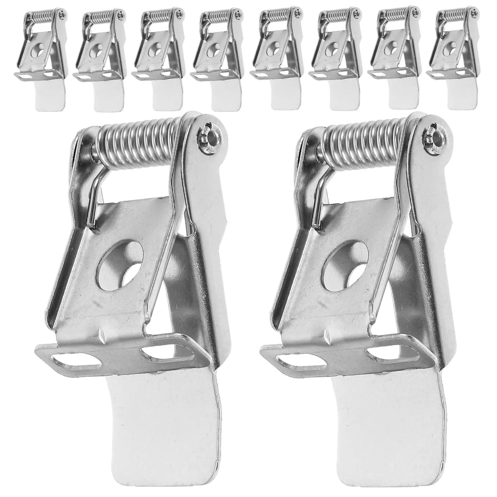Hzomif One Color Recessed Light Spring Clips 24 Pcs Downlight Light Clips Metal Spring Buckle For Embedded Lamp Accessories 3-Hole Fixing Bracket For Recessed Lighting Silver